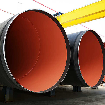 Epoxy spiraalgeweld staalpijp met fusiebond 3 lagen Pe Din 30670 Polyethyleen standaard